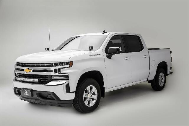 ZROADZ Ditch Hood Hinge LED Kit - Compatible w/ 2019-2022 Chevy Silverado 1500 - Incl. (2) 3 Inch LED Pod Lights - Mild Steel Gloss Black Finish - Bolt-On Easy Installation - PN #Z362181-KIT2