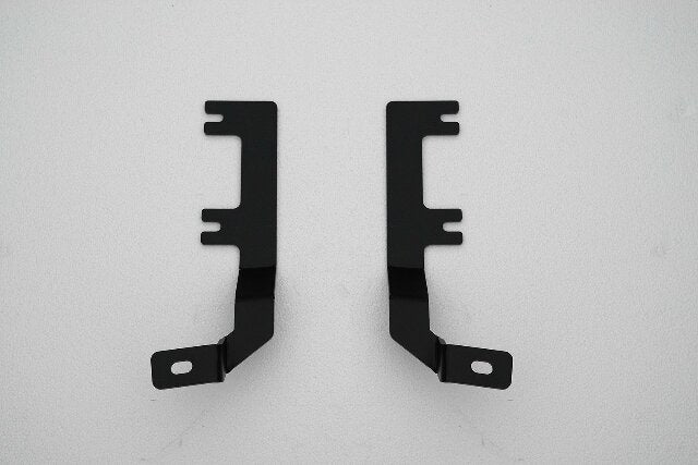 ZROADZ Ditch Hood Hinge LED Mounting Bracket - Compatible w/ 2009-2018 Ram 2500 3500 - to Mount (2) 3 Inch LED Pod Lights - Mild Steel Gloss Black - Bolt-On Easy Installation - PN #Z364521