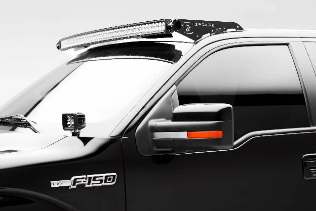 ZROADZ Z365601 Black Hood Hinges A-Pillar LED Mount 2010-2014 FORD F150-RAPTOR
