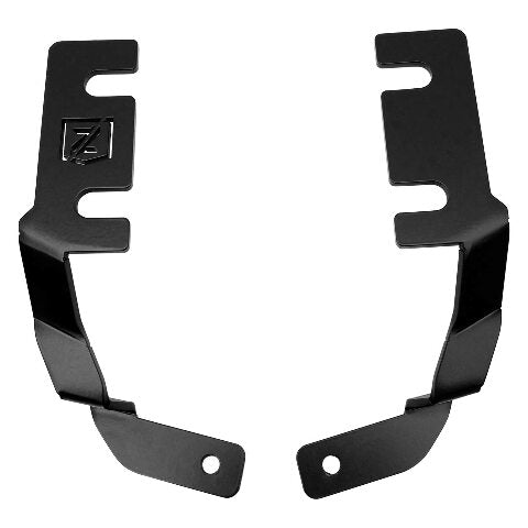 ZROADZ Ditch Hood Hinge LED Mounting Bracket - Compatible w/ 2019-2021 Ford Ranger - to Mount (2) 3 Inch LED Pod Lights - Mild Steel Gloss Black - Bolt-On Easy Installation - PN #Z365821