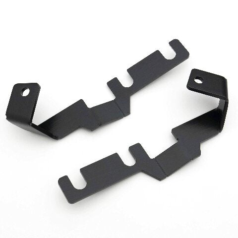 ZROADZ Ditch Hood Hinge LED Mounting Bracket - Compatible w/ 2016-2022 Toyota Tacoma - to Mount (2) 3 Inch LED Pod Lights - Mild Steel Gloss Black - Bolt-On Easy Installation - PN #Z369401