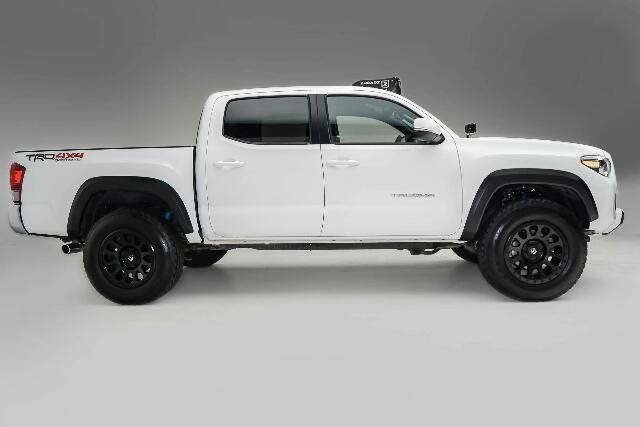ZROADZ Ditch Hood Hinge LED Mounting Bracket - Compatible w/ 2016-2022 Toyota Tacoma - to Mount (2) 3 Inch LED Pod Lights - Mild Steel Gloss Black - Bolt-On Easy Installation - PN #Z369401