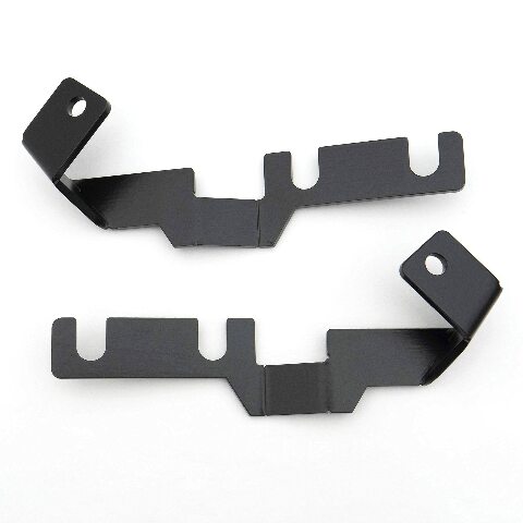 ZROADZ Ditch Hood Hinge LED Kit - Compatible w/ 2016-2022 Toyota Tacoma - Incl. (2) 3 Inch LED Pod Lights - Mild Steel Gloss Black Finish - Bolt-On Easy Installation - PN #Z369401-KIT2