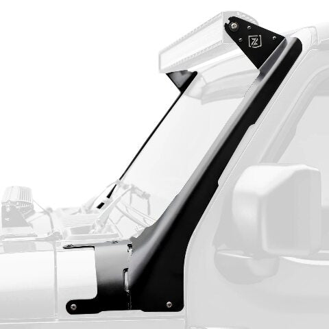 T-REX Jeep JL, Gladiator Front Roof LED Bracket to mount (1) 50 or 52 Inch Staight LED Light Bar - PN #Z374831