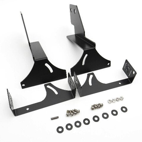 ZROADZ Under Rear Bumper LED Mounting Bracket - Compatible w/ 2014-2018 Chevrolet Silverado 1500 - to Mount (2) 6 Inch ZROADZ or similar style LED Lights (Not Included) - PN Z382082, Black