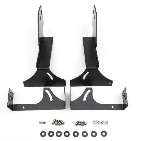 ZROADZ Under Rear Bumper LED Mounting Bracket - Compatible w/ 2014-2018 Chevrolet Silverado 1500 - to Mount (2) 6 Inch ZROADZ or similar style LED Lights (Not Included) - PN Z382082, Black