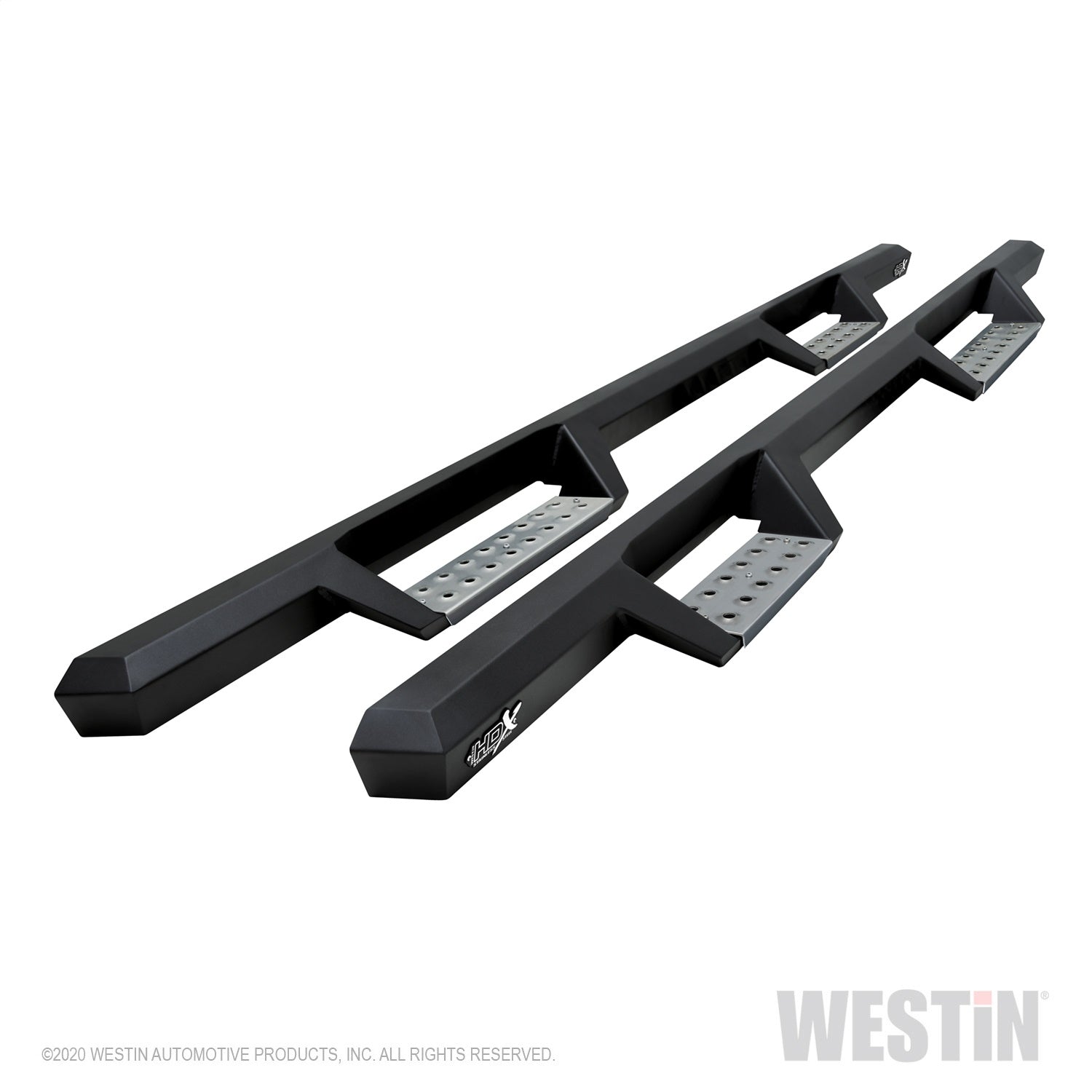Westin 56-119552 HDX Stainless Drop Nerf Step Bars fits 2004-2013 Silverado Sierra 1500 2001-2019 Silverado Sierra 2500 3500 Crew Cab Textured Black 1 Pair