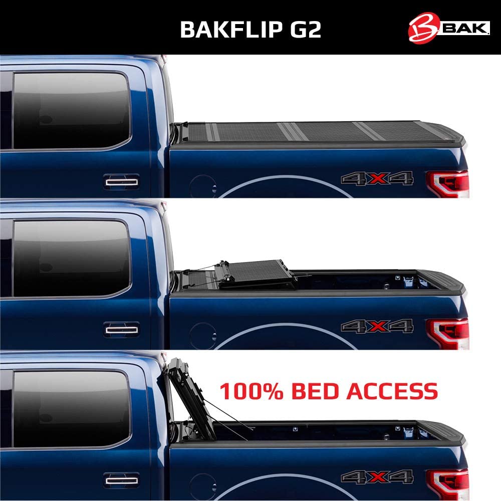 BAKFlip G2 Hard Fold Tonneau Cover for 2015-20 Chevy Colorado/GMC Canyon 6' Bed