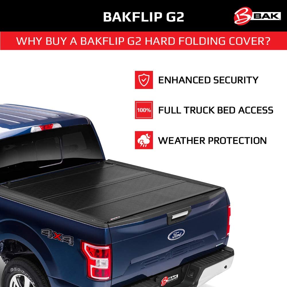 BAKFlip G2 Hard Fold Tonneau Cover for 2017-20 Ford F-250/350 Super Duty 6'9" Bed