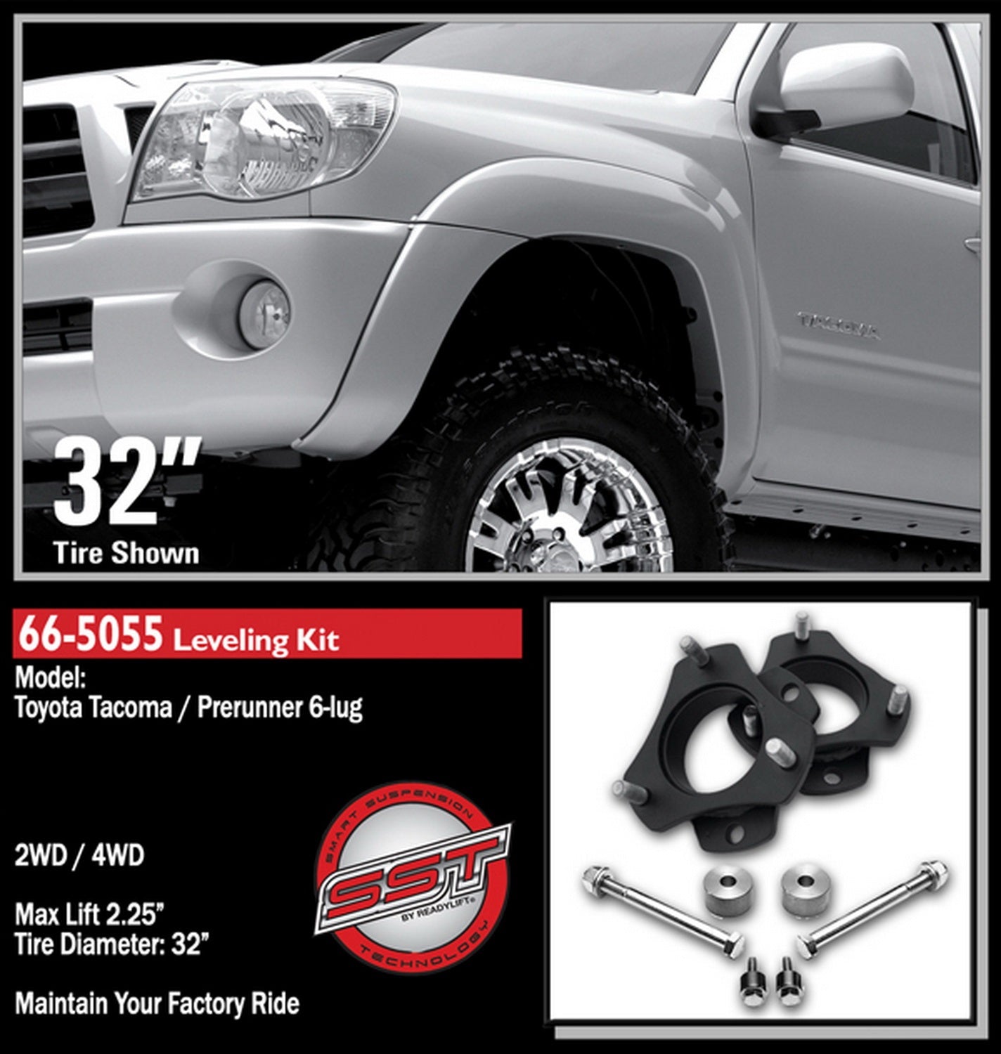 ReadyLift 66-5055 Front Leveling Kit Fits 05-22 Tacoma