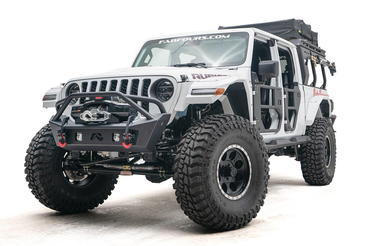 Fab Fours JL18-B4752-1 Stubby Bumper Fits 18-20 Gladiator Wrangler (JL)