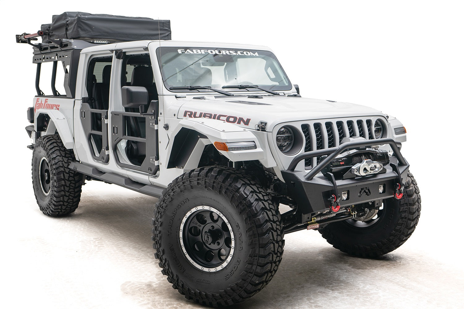 Fab Fours JL18-B4752-1 Stubby Bumper Fits 18-20 Gladiator Wrangler (JL)