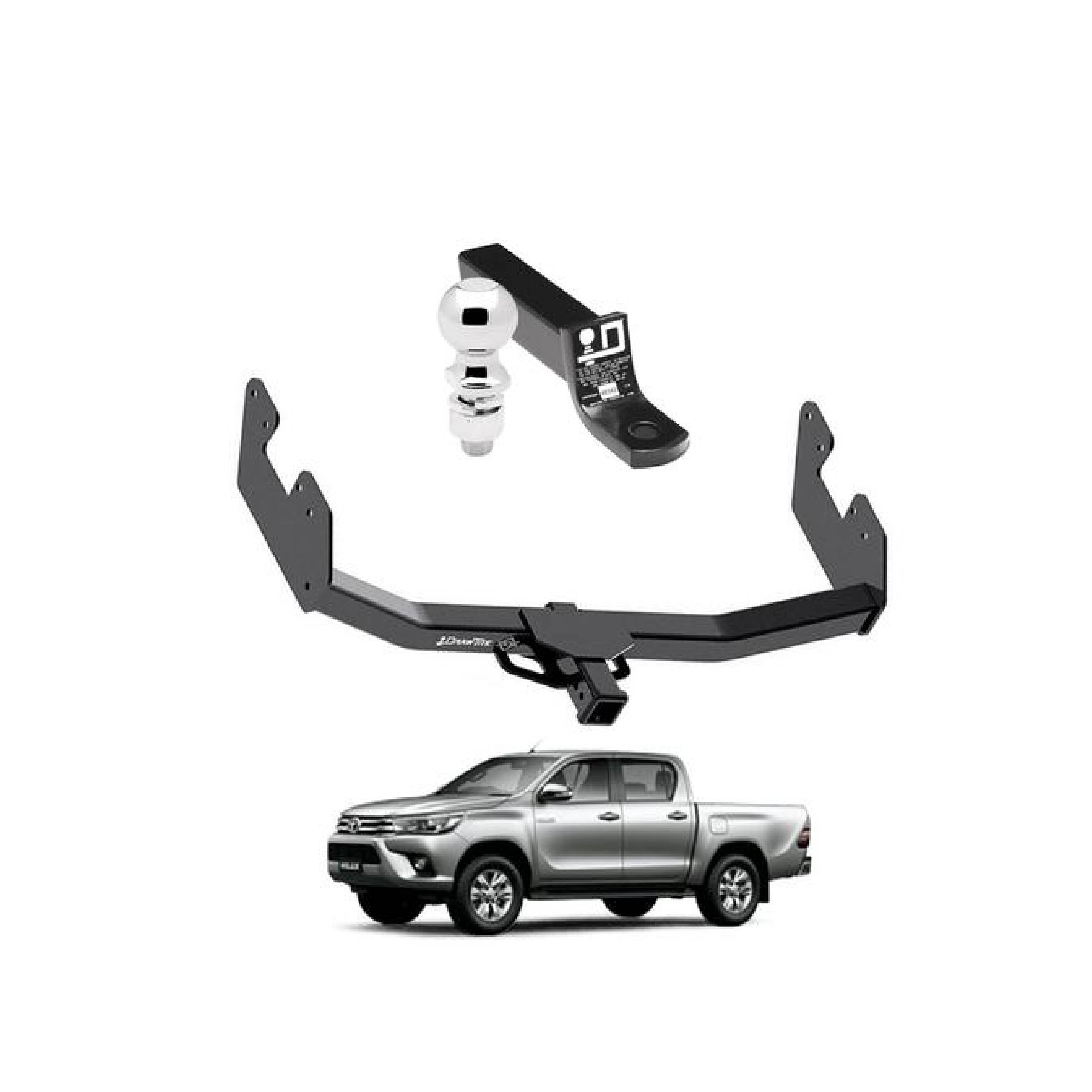 Draw Tite Towing Kit (Frame Receiver + Ball Mount) for 2016-2019 Toyota Hilux