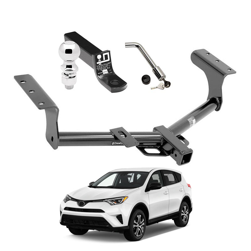 Draw Tite Towing Kit (Frame Receiver + Ball Mount + Pin Lock) for 2015-2018 Toyota RAV4