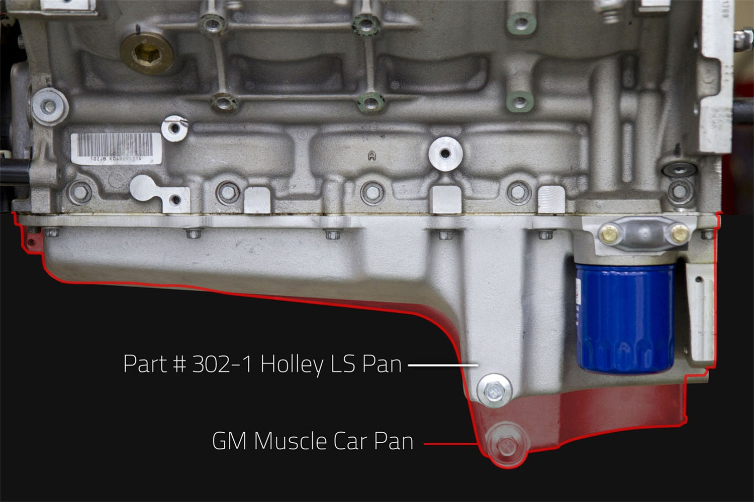 Holley Performance 302-1 LS Retro-Fit Engine Oil Pan